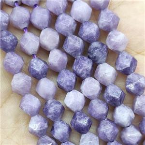 Purple Lepidolite Beads Cut Round, approx 7-8mm