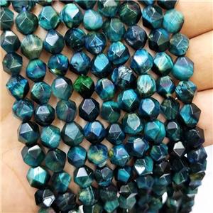 Blue Tiger Eye Stone Beads Cut Round, approx 7-8mm