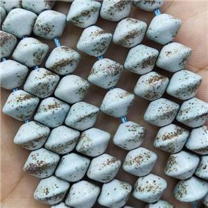 Natural Bodhi Tuquoise Bicone Beads Blue, approx 10mm
