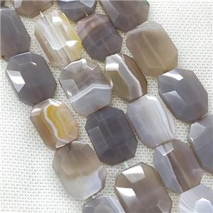 Natural Agate Beads Faceted Slice, approx 18-25mm