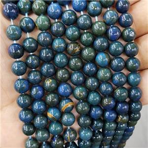 Blue Jasper Beads Smooth Round Dye, approx 8mm dia