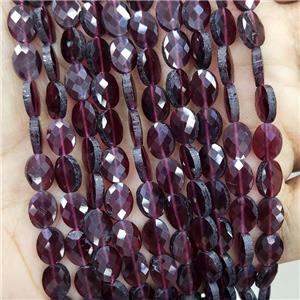 Natural Ruby Beads Oval Faceted, approx 6x8mm