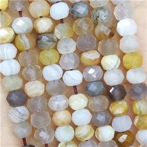 Natural Botswana Agate Beads Multicolor Faceted Rondelle, approx 5.6-6mm