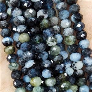 Natural Aquamarine Beads C-Grade Faceted Rondelle, approx 5.6-6mm