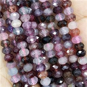 Natural Red Spinel Beads Faceted Rondelle, approx 5.6-6mm