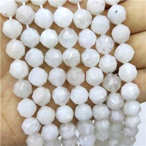 Natural White Moonstone Beads Cut Round, approx 8mm