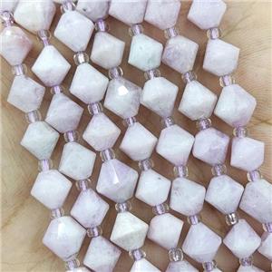 Natural Kunzite Beads Bicone, approx 8mm