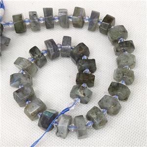 Natural Labradorite Heishi Beads Cut, approx 14-18mm