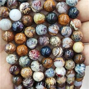 Natural Pietersite Jasper Beads Smooth Round, approx 12mm dia