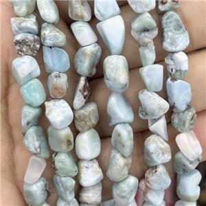 Natural Larimar Chip Beads Blue Freeform, approx 6-9mm