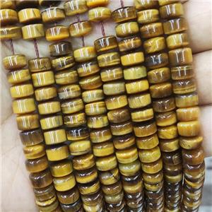 Natural Tiger Eye Stone Beads Rondelle, approx 8mm