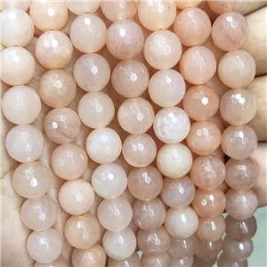 Pink Aventurine Beads Faceted Round, approx 12mm dia