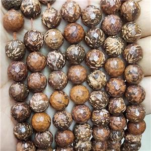 Firework Jasper Beads Faceted Round, approx 6mm dia