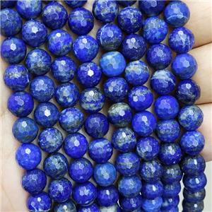 Natural Lapis Lazuli Beads Blue Lazurite Faceted Round, approx 12mm dia