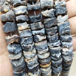 Natural Rock Agate Beads Rondelle Rough, approx 15mm
