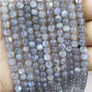 Natural Labradorite Beads Smooth Round, approx 4mm, AA grade