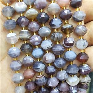 Natural Botswana Agate Beads Rondelle Cutted, approx 9-10mm