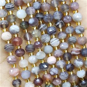Natural Botswana Agate Beads Cut Rondelle, approx 5-6mm