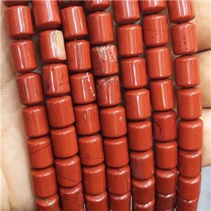 Natural Red Jasper Column Beads, approx 8-10mm
