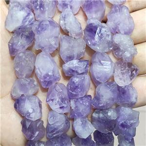 Natural Purple Amethyst Nugget Beads Freeform, approx 12-20mm