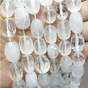 Natural Clear Quartz Nugget Beads Freeform Faceted, approx 12-18mm