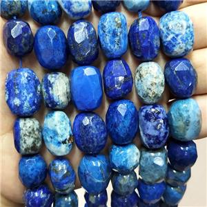 Natural Blue Lapis Lazuli Nugget Beads Freeform Faceted, approx 12-18mm
