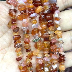 Natural Red Carnelian Agate Chip Beads Freeform, approx 5-8mm, 32inch length