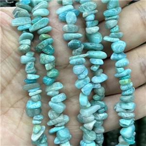 Natural Green Amazonite Beads Chip Freeform, approx 5-8mm, 32inch length