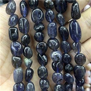 Iolite Chips Beads Freeform Blue, approx 8-10mm