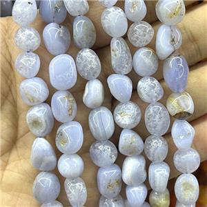 Natural Blue Lace Agate Chips Beads Freeform Polished, approx 8-10mm