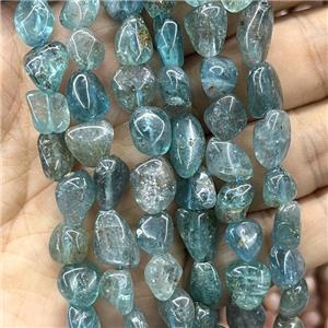 Blue Apatite Chips Beads Freeform, approx 8-10mm