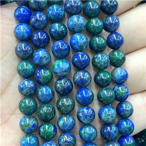 Lapis Lazuli Beads Blue Dye Smooth Round, approx 8mm dia