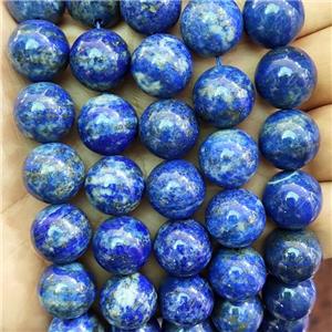 Natural Lapis Lazuli Beads Blue Smooth Round, approx 14mm