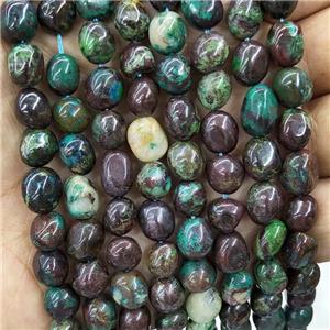 Natural Chrysocolla Chip Beads Freeform Green, approx 6-9mm