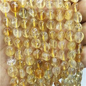 Natural Citrine Beads Yellow Freeform, approx 6-9mm