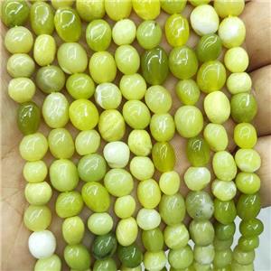 Natural Lemon Jade Chip Beads Olive Freeform, approx 6-9mm