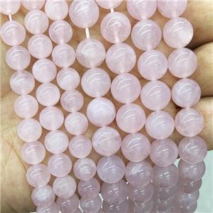 Natural Pink Rose Quartz Beads Smooth Round, approx 10mm dia