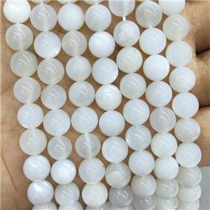 Natural White Moonstone Beads Smooth Round, approx 8mm dia