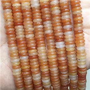 Natural Red Aventurine Heishi Beads, approx 6mm