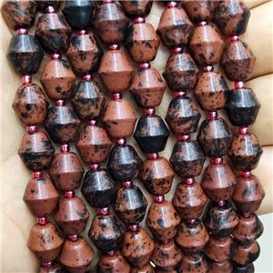 Natural Autumn Jasper Bicone Beads, approx 10-11mm