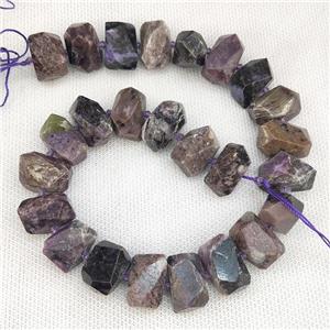 Natural Charoite Nugget Beads Purple Freeform, approx 13-20mm