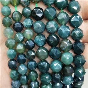 Natural Moss Agate Beads Green Round Cut, approx 7-8mm
