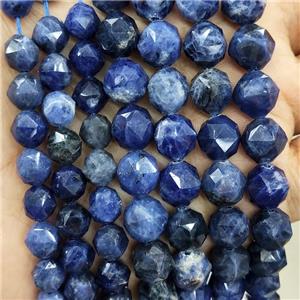 Natural Blue Sodalite Beads Cut Round, approx 7-8mm