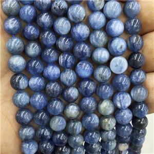 Natural BLue Kyanite Beads Smooth Round, approx 10mm dia