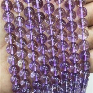 Natural Purple Amethyst Beads Smooth Round, approx 8mm dia