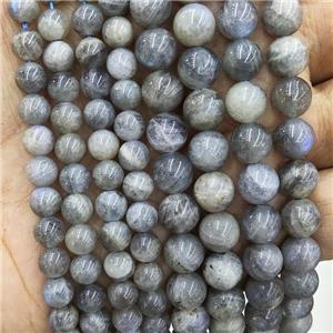 Natural Labradorite Beads Smooth Round, approx 8mm dia