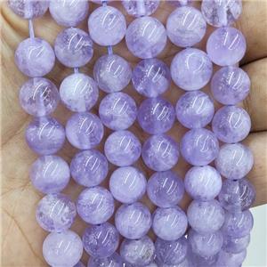 Natural Purple Chalcedony Beads Smooth Round, approx 6mm dia