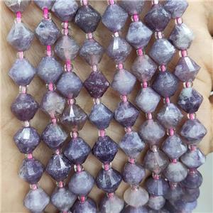 Natural Pink Tourmaline Beads Bicone, approx 8mm