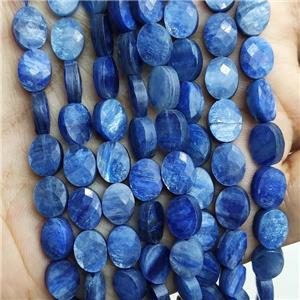 Natural Kyanite Beads Faceted Oval, approx 6x8mm