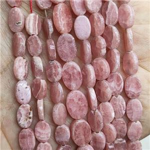 Natural Rhodochrosite Beads Pink Oval, approx 8x11mm